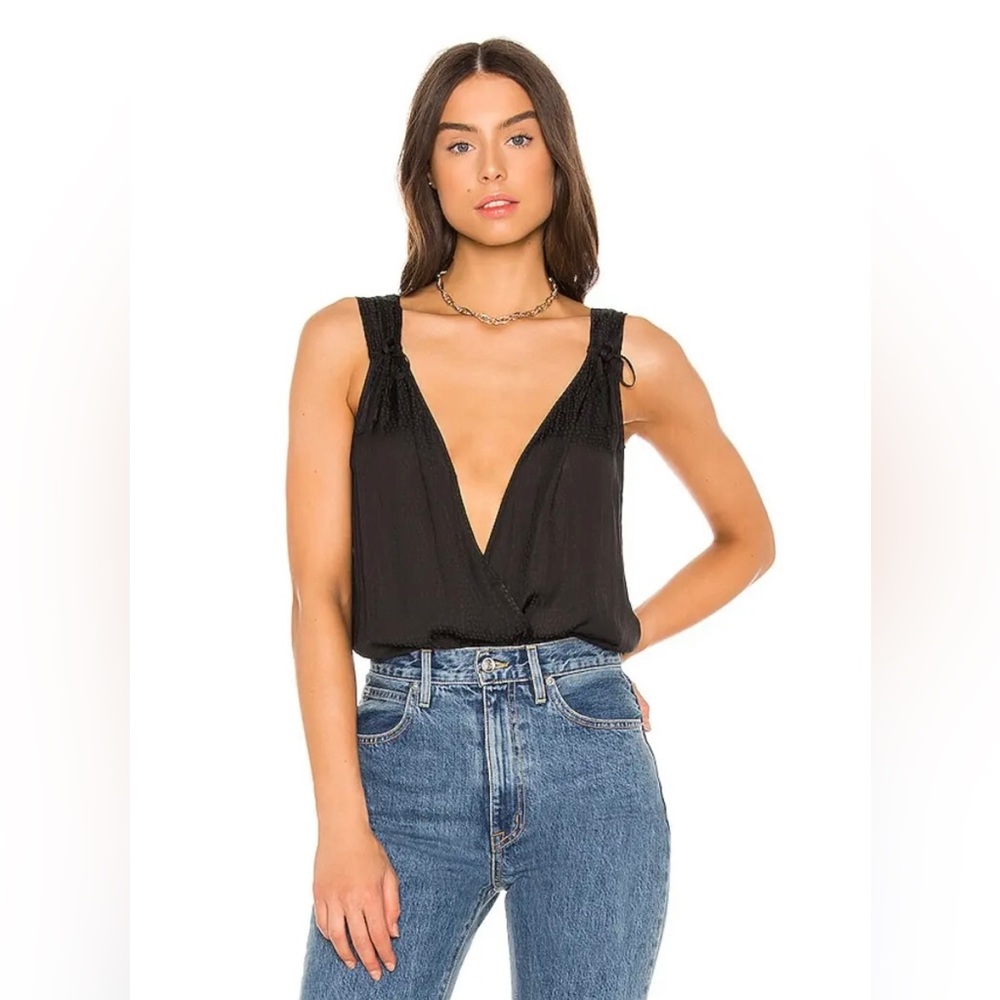 PAIGE DENIM | Cerisa Bodysuit in Black, Size Small NWT